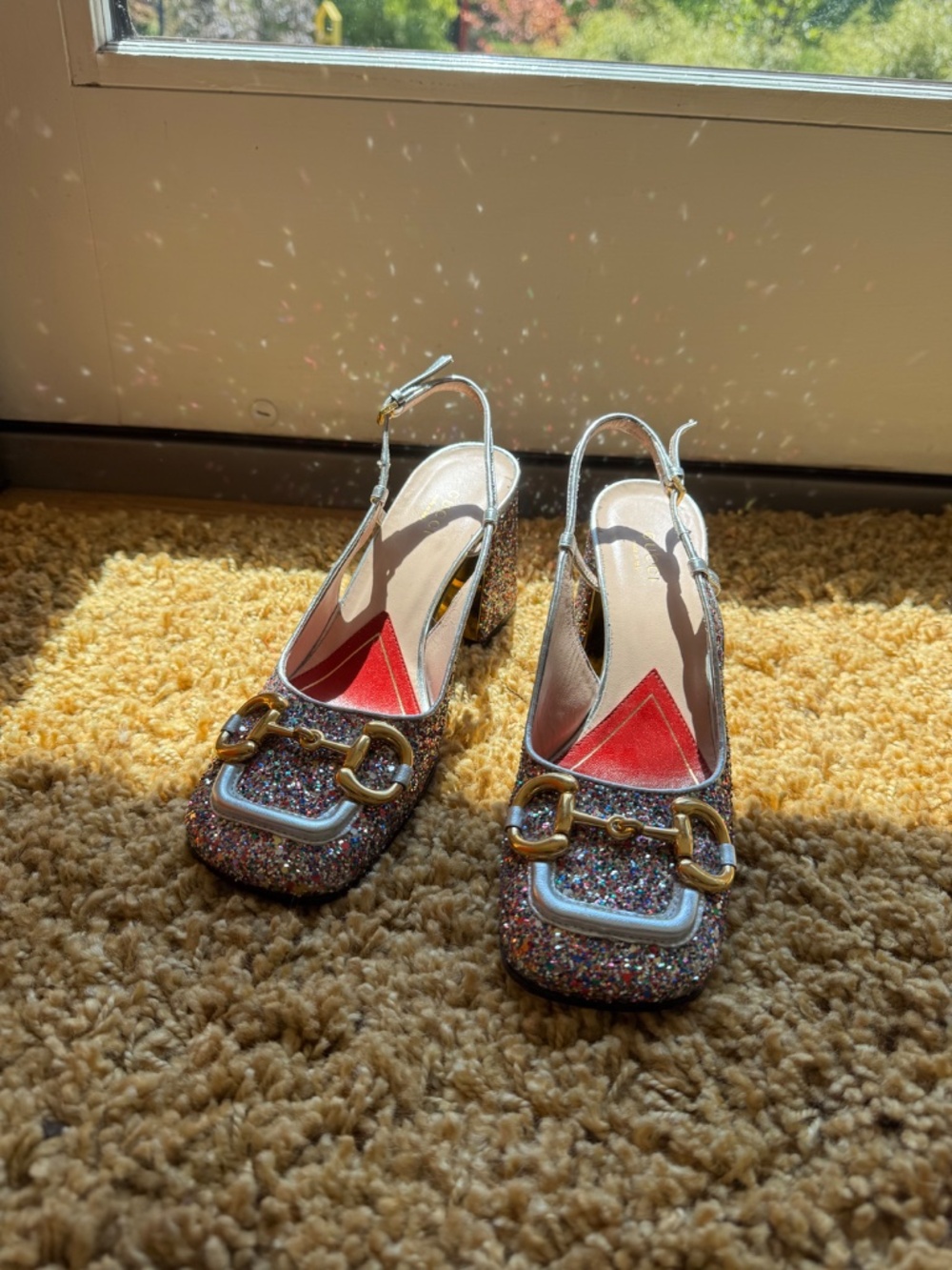 Gucci glitter horsebit pumps, 38 - Picture 3 of 3